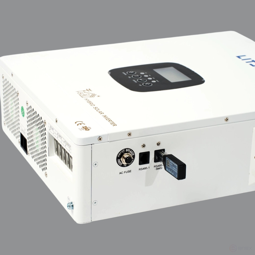 Инвертор гибридный однофазный солнечный ЛИТДЖЕТ 6,3 kW 230V/50Hz с ЖК-дисплеем