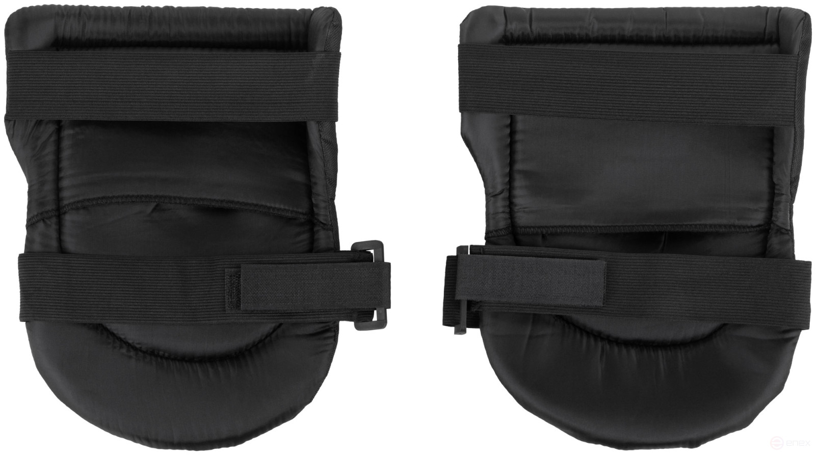 Protective knee pads with plastic cups