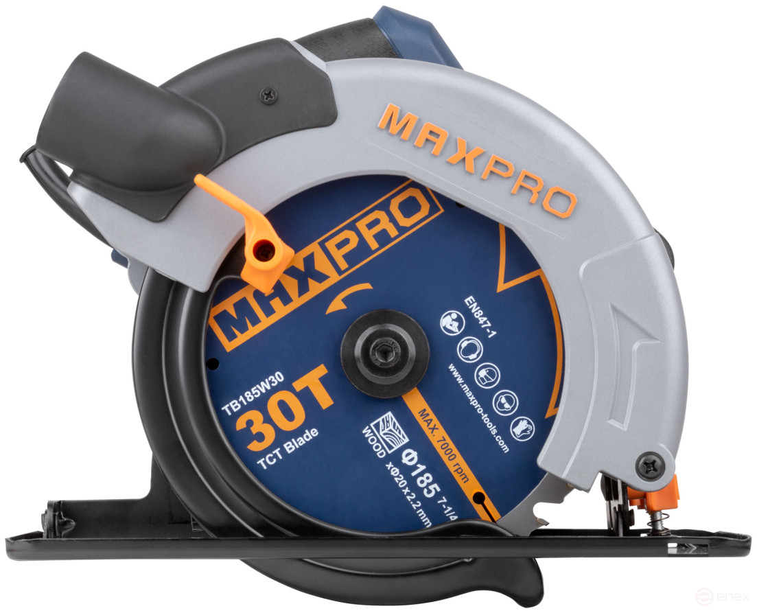 MAX-PRO Circular saw 1400 W; 185/20 mm; 4700 rpm; 4.3 kg; box