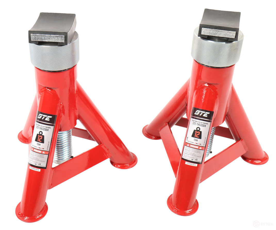 Стойка ремонтная 12т h=343-513мм 2шт винтовая GTE
