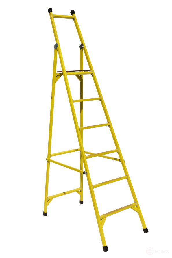 Fiberglass stepladder with symmetrical support SSS-2,9-F40P