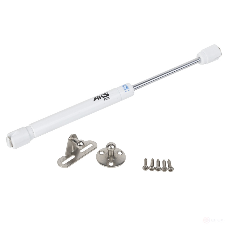 Overhead gas lift 80N white AKS PLUS type 2