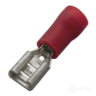 The sleeve is flat plug, insulated, 1,5-2,5/6 ,3x0.8 (pack.10 pcs)
