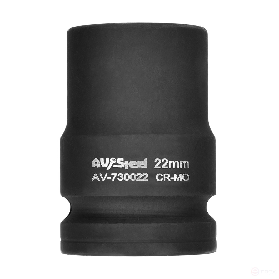 Головка ударная 3/4" шестигранная 22 мм "AV Steel" AV-730022