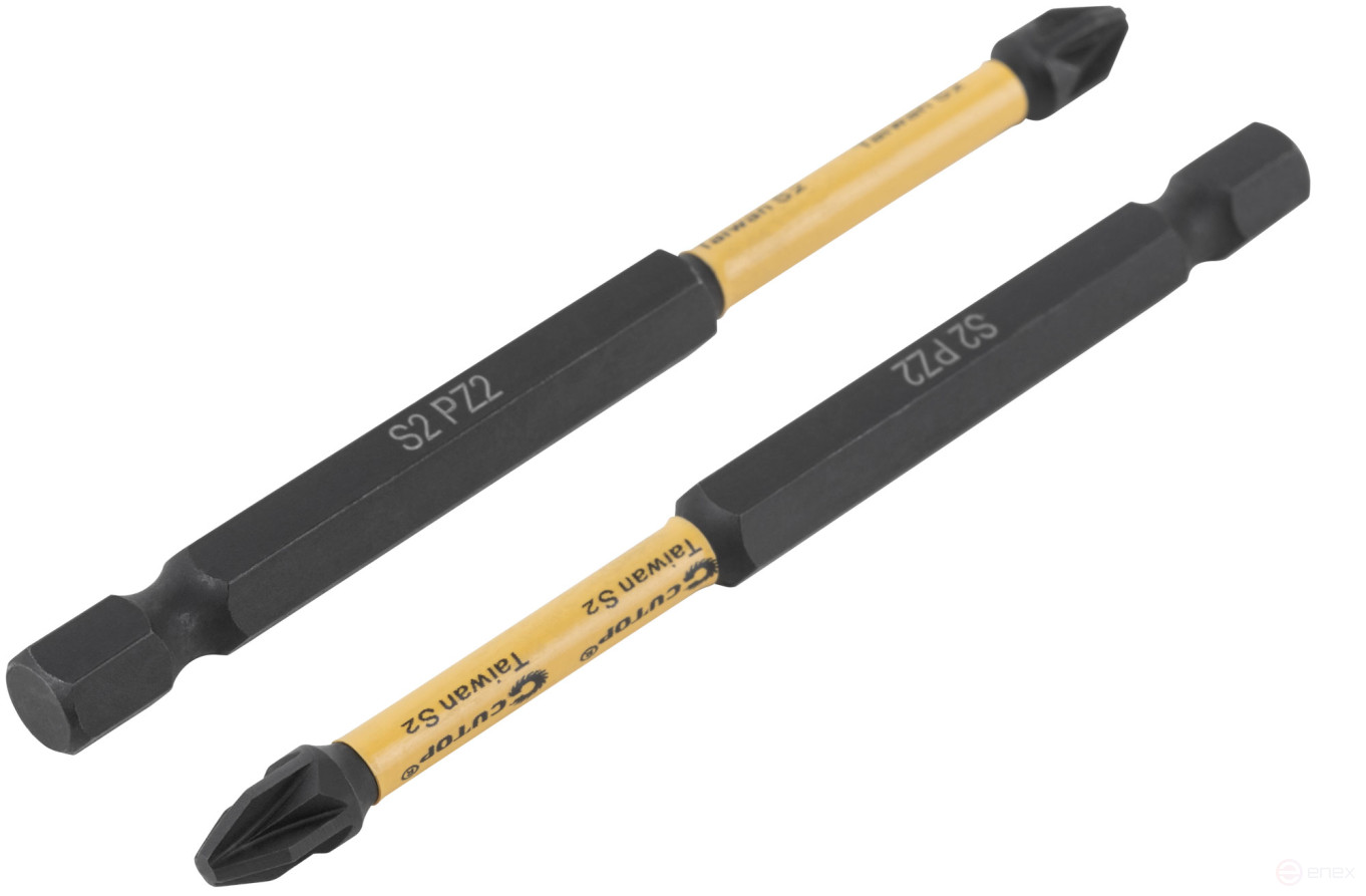 Набор торсионных бит, 2шт., CUTOP Profi Plus, PZ2, 90 мм