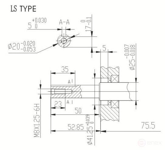 Lifan 170F engine (7 hp, shaft 20mm)
