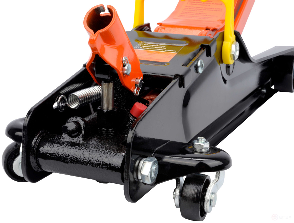 Домкрат гидр. 2.50т (85-380 мм; подкатной; с подсветкой; в коробке) АвтоDело (43229)