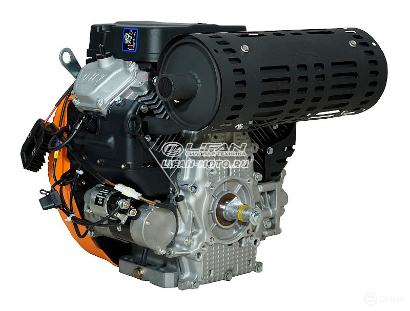 Lifan LF2V80F-A (4500) engine, 25mm shaft, 20 Amp coil pressure sensor/m, m/radiator, hour meter