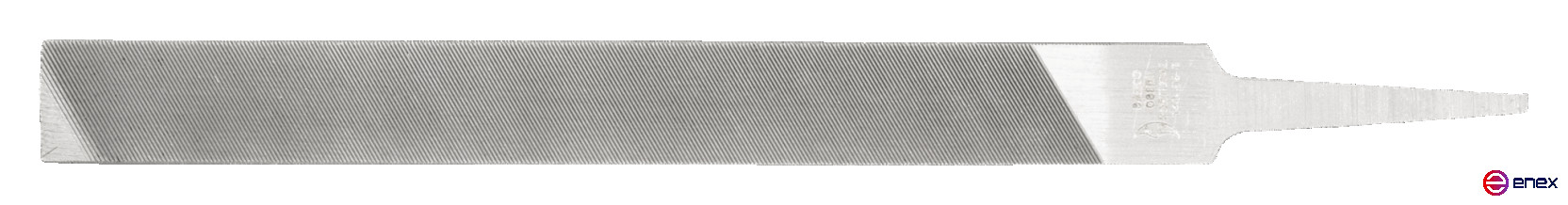 Напильник плоский с круглой кромкой без ручки 250 мм, насечка драчевая