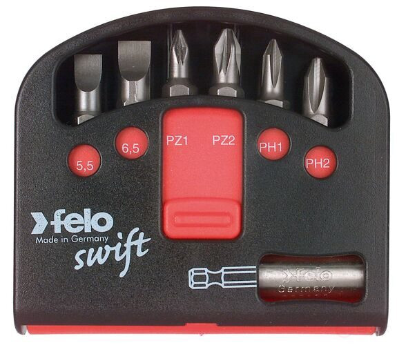 Felo Tx Industrial bit Set with Bit holder in Swift case, 7 pcs 02060316