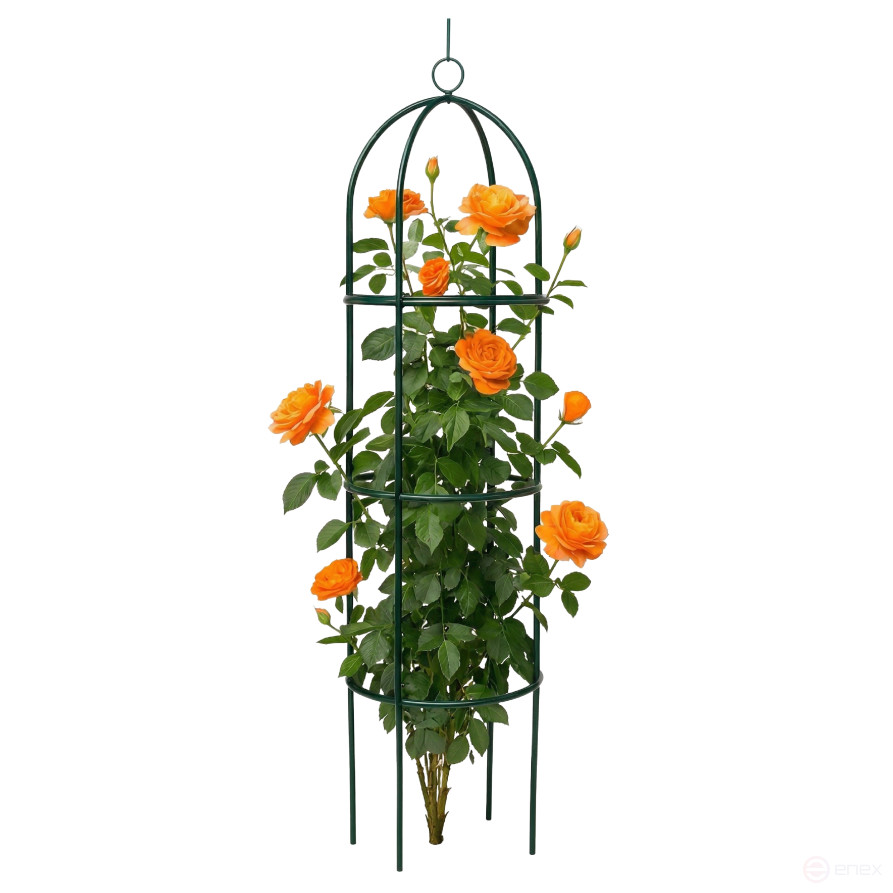 Geoplastboard support for roses, collapsible, height 185cm, metal