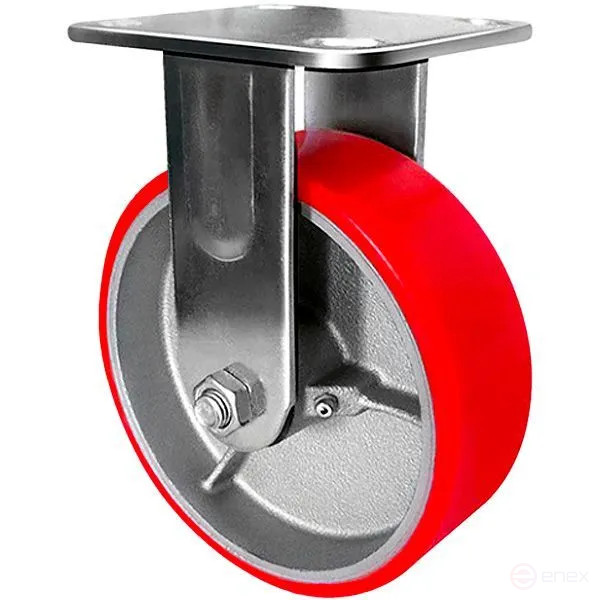 Heavy-duty polyurethane non-rotating wheel support RAD CPUF 125