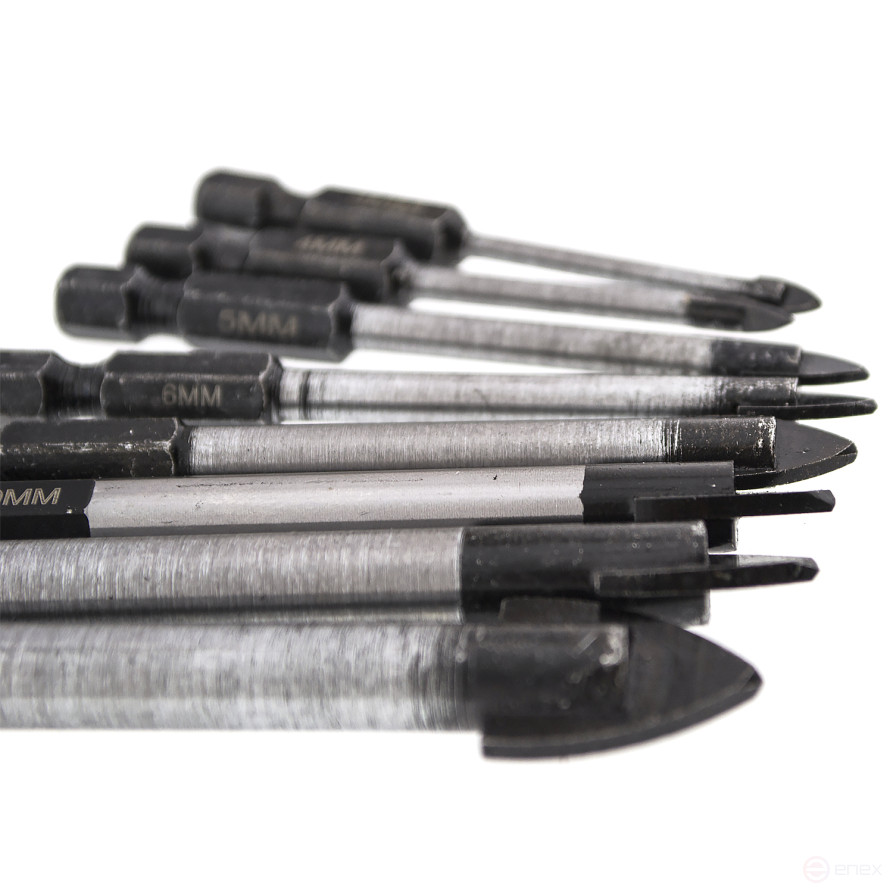 Сверло по кафелю и стеклу 10 мм, HEX, Чеглок (500/1000)