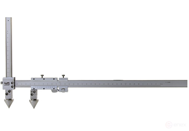 Vernier caliper of the inter-center control panel 20 - 150 - 0.02 CHEESE with calibration