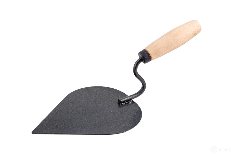 Кельма штукатура с деревянной ручкой (окрас порошок)