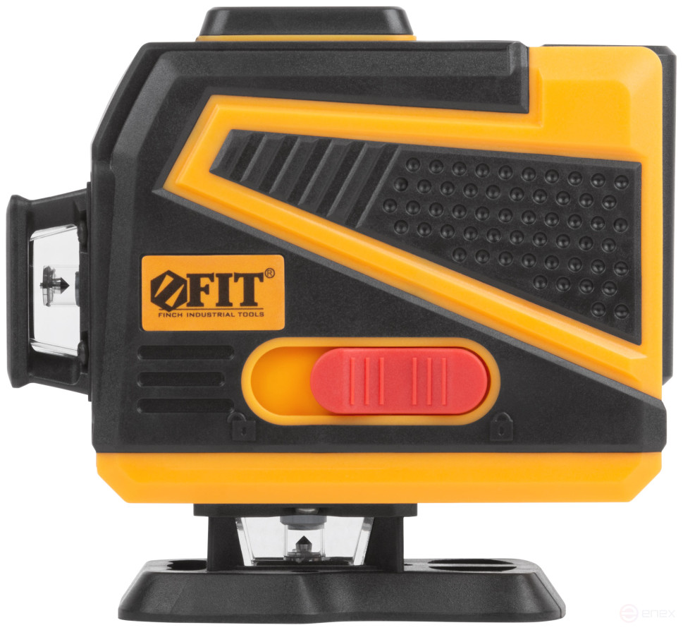 Уровень лазерный самоуспокаивающийся, зеленые лучи, 3 плоскости 360 гр., диапазон 20 м, Li-Ion аккум., 2 уровня яркости, без треноги, платформа для по