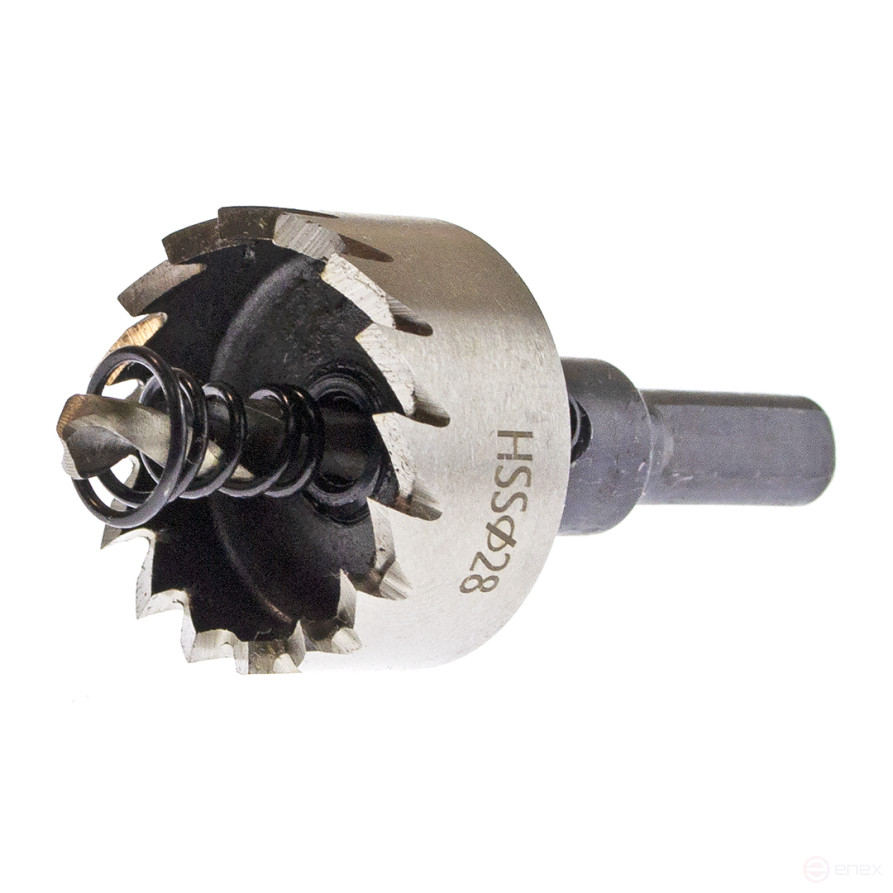 Коронка по металлу 28мм, HSS, с центр.сверл., ЧЕГЛОК