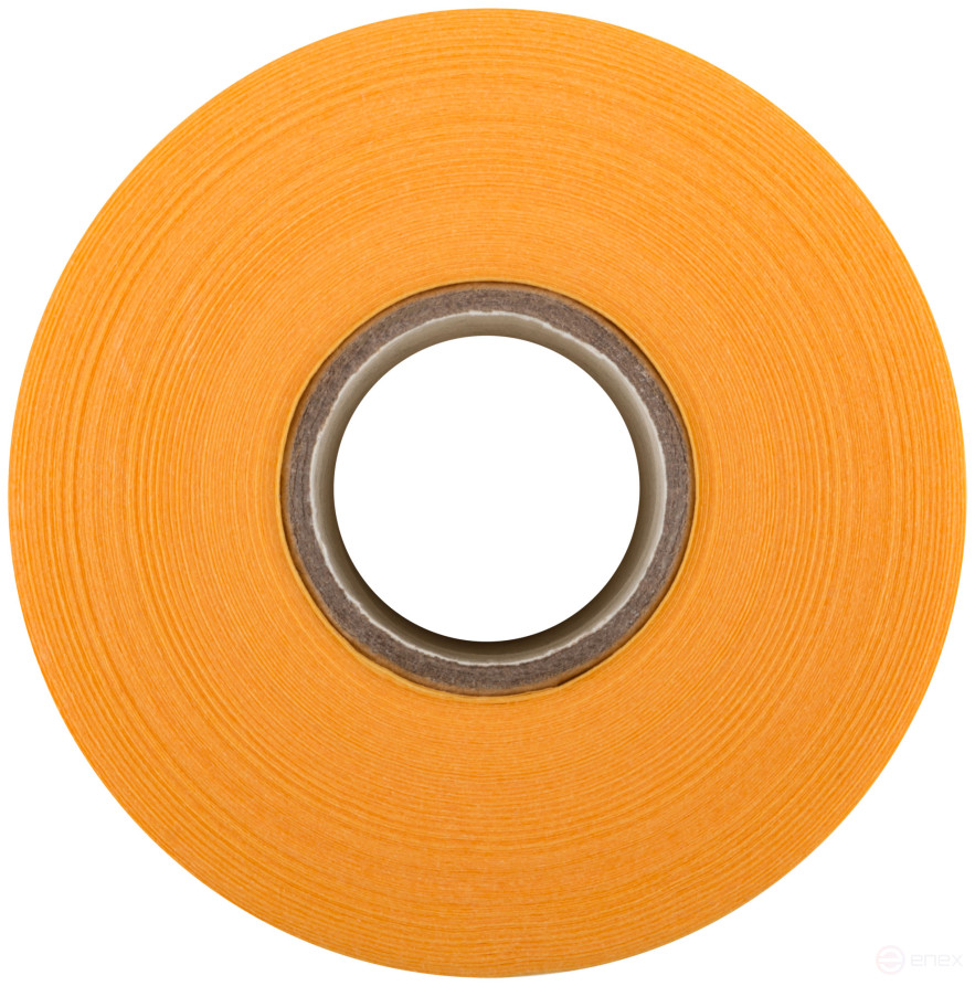 Clever Cover: укрывная пленка с золотистой малярной лентой, статически заряжена, 7 мкр., 140 см х 33 м