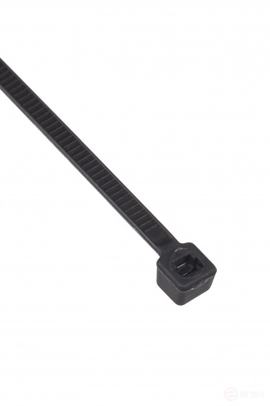 WRline WR-SHN-36-200B Стяжка-хомут 3,6х200 мм, кабельная нейлоновая 6,6, неразъемная, цвет черный (100шт)