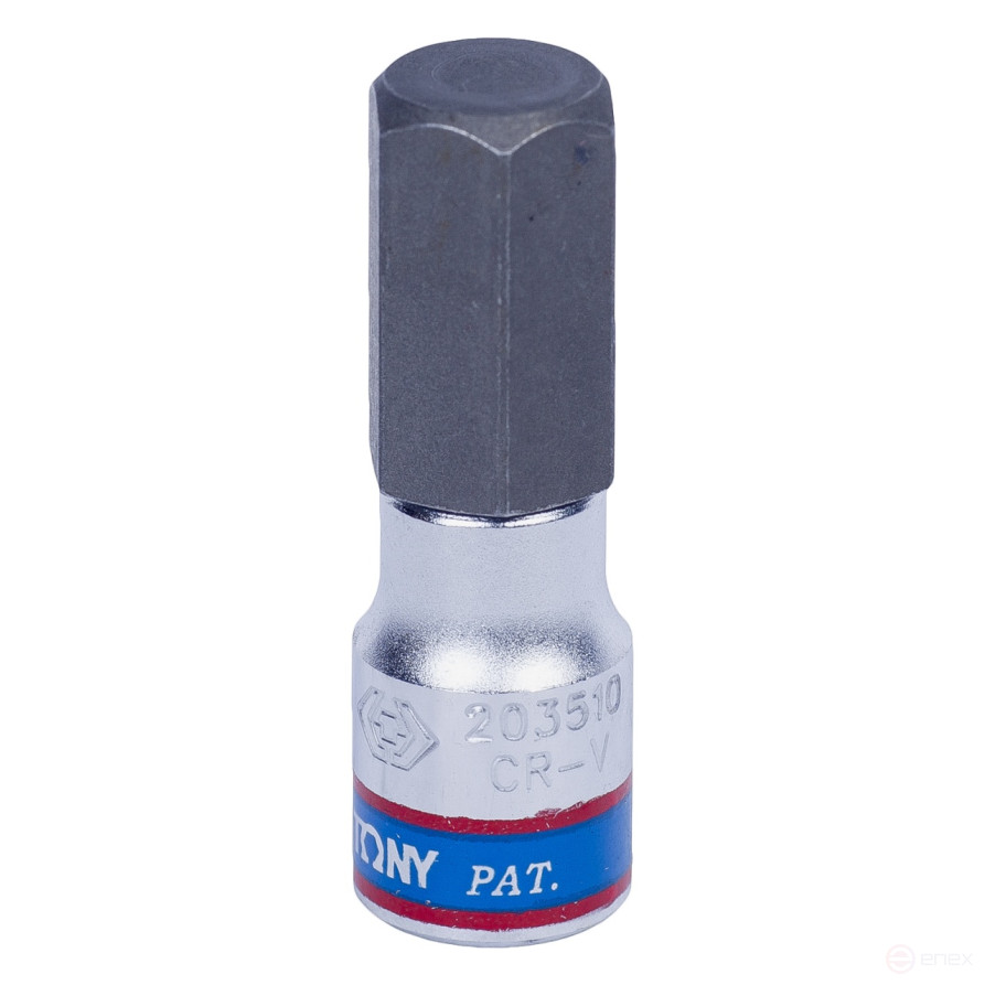 Насадка (бита) торцевая 1/4", Hex, 10 мм, L = 37 мм KING TONY 203510