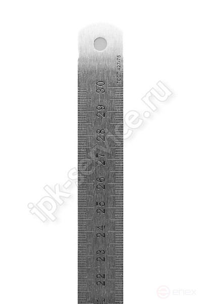 Линейка металлическая двусторонняя 150 мм