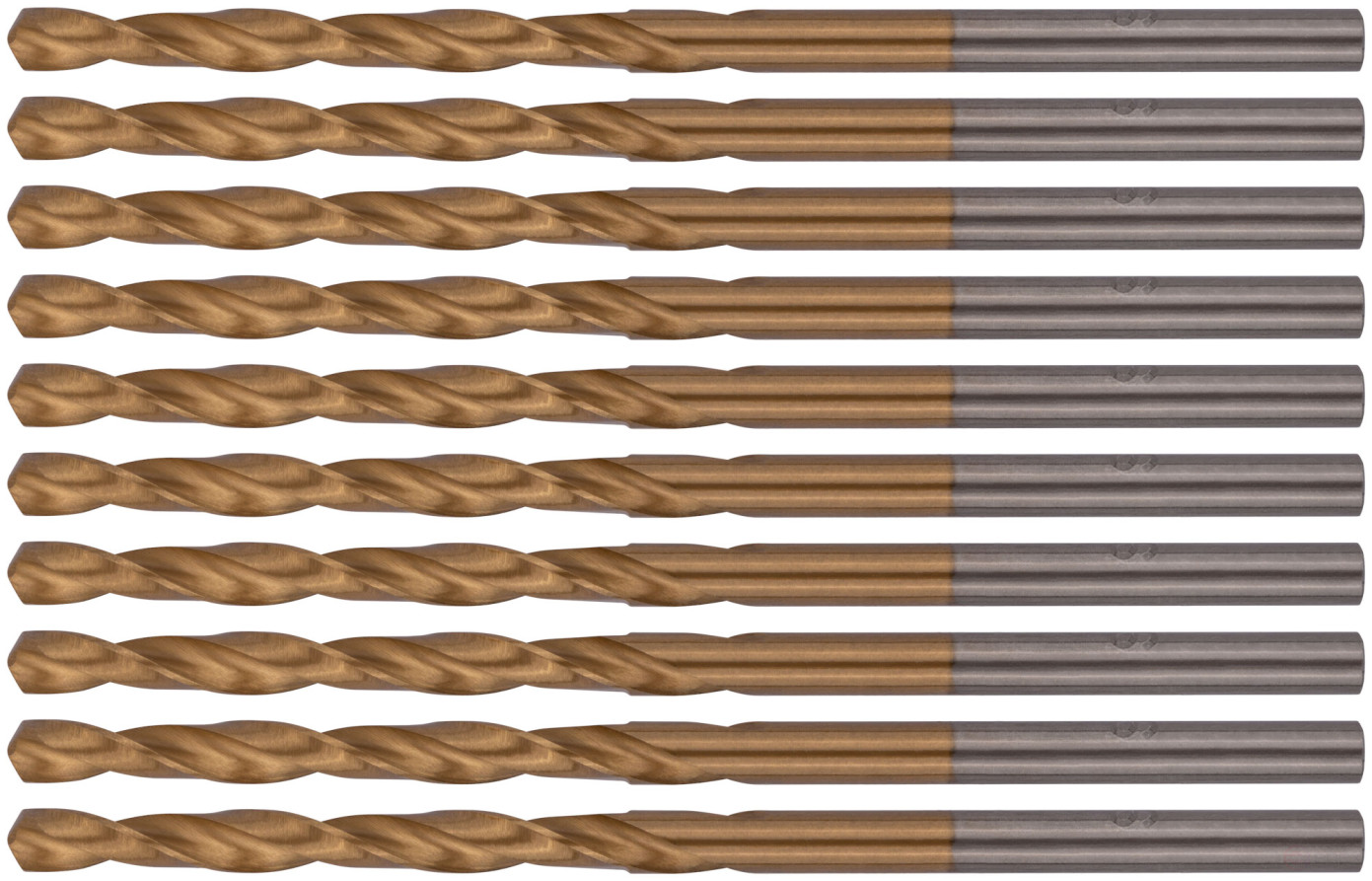 Drill HSS metal, titanium coating 3.1 mm (10 PCs)