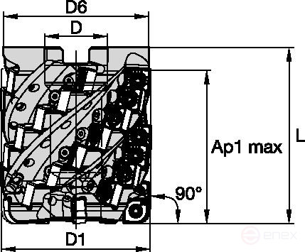 Фреза HU8X080S12S32ZU5AP102Z50
