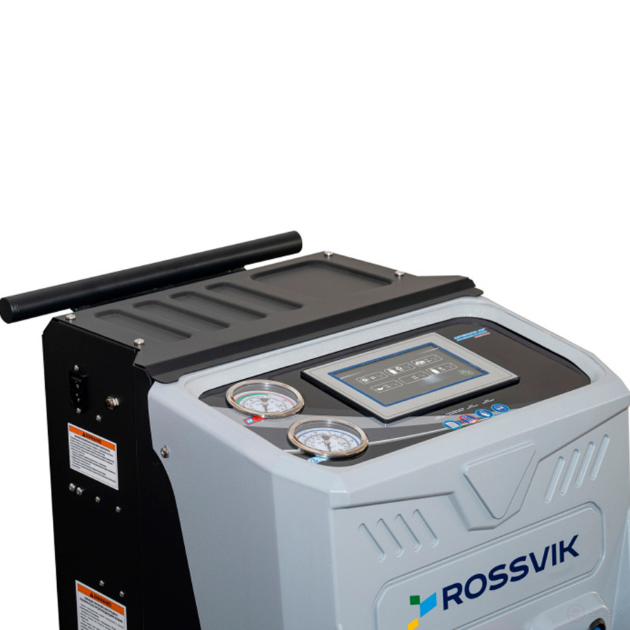 Installation for maintenance of ROSSVIK AC2000 air conditioners. 7" Touch Screen, Automatic machine + database