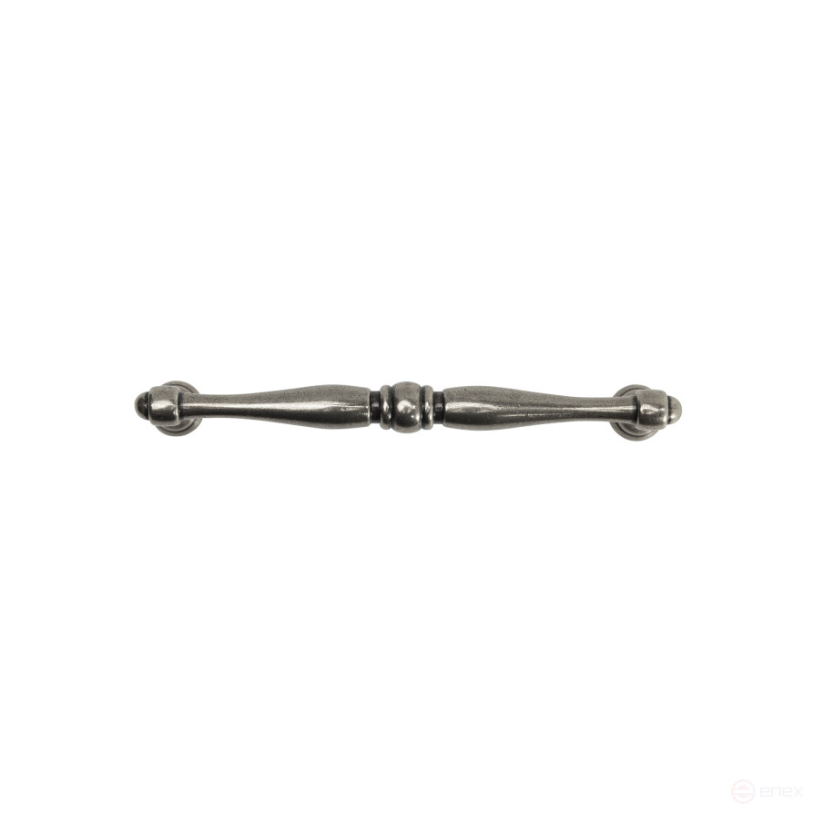 Handle meb. bracket met. EVA 128 antique silver, AKS