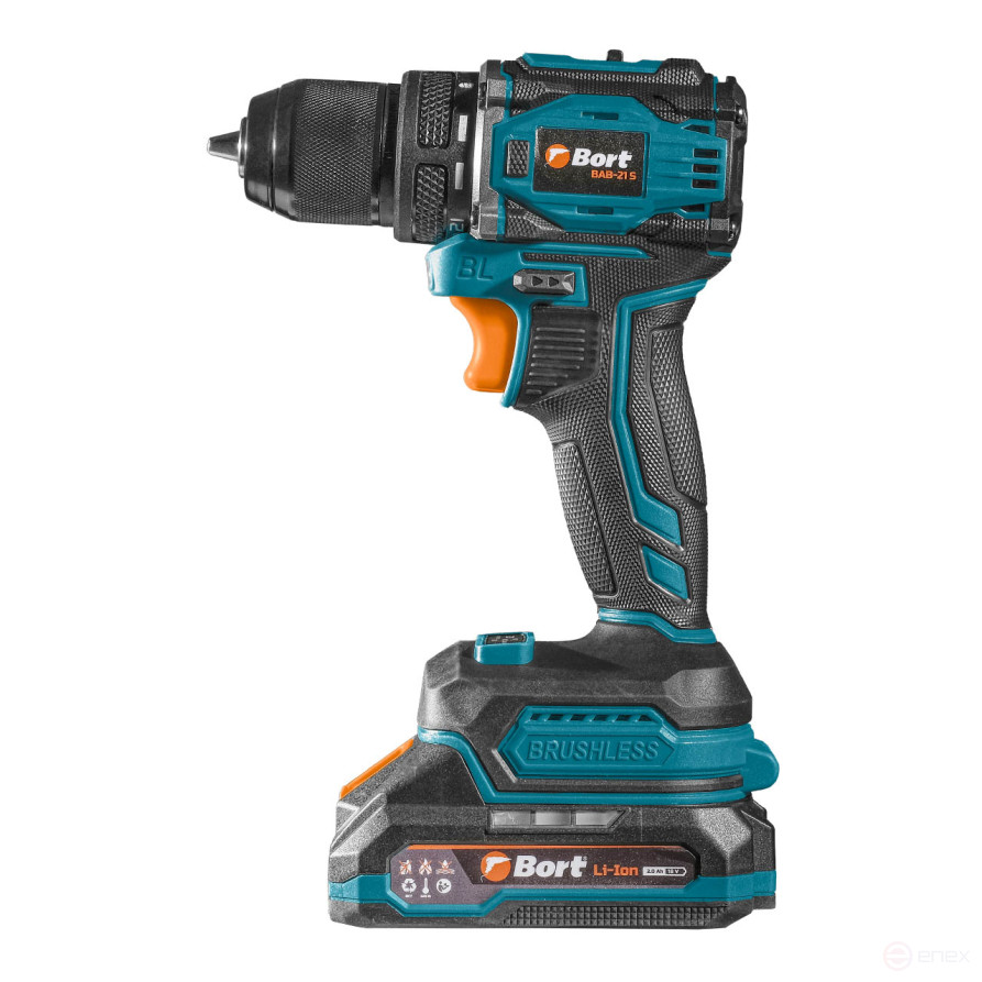 Cordless drill-screwdriver BORT BAB-21S (2x2Ah+battery)