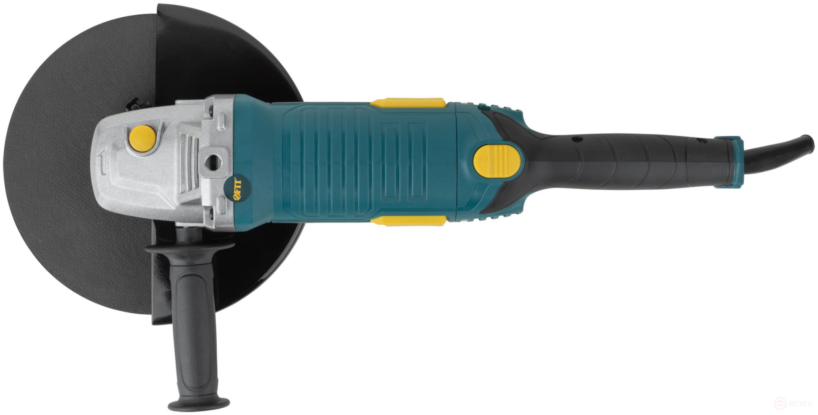 Angle grinder 2200 W; 6200 rpm; ClK 230 mm; 4.6 kg; used brushes; incline; float.start; repeat; box