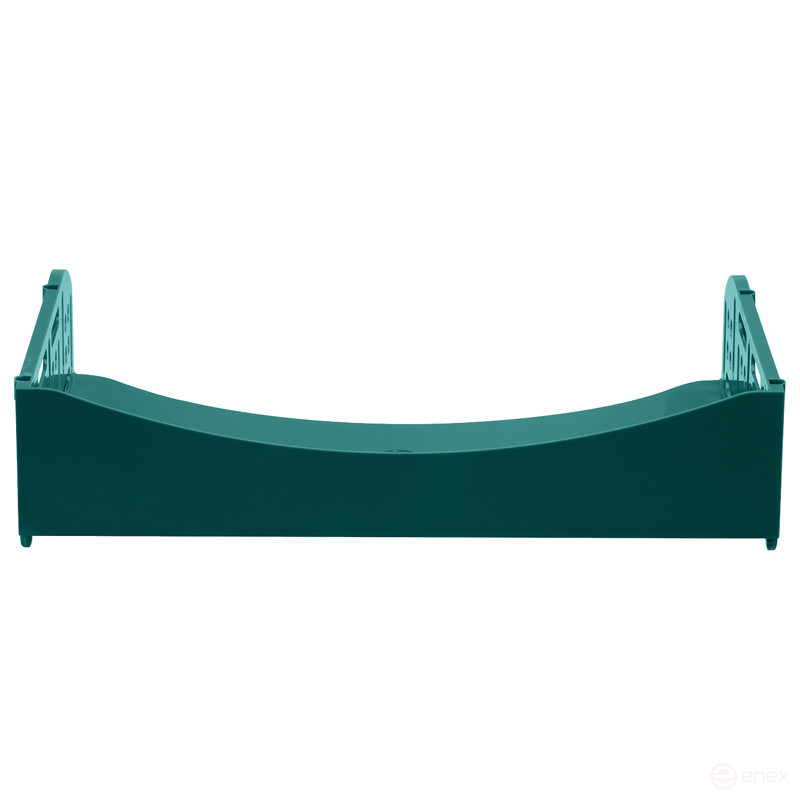 Лоток для бумаг горизонтальный СТАММ "Field", широкая загрузка, темно-зеленый