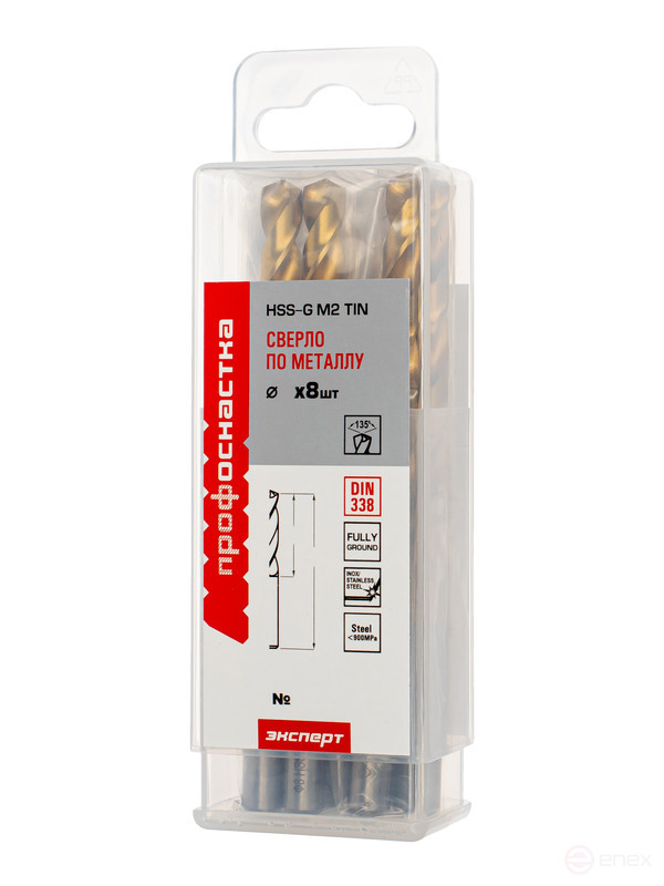 Drill bit 398 Expert Ø 7.1 mm M2 TIN (6542)/135° DIN 338 Plastic box 8/88/264