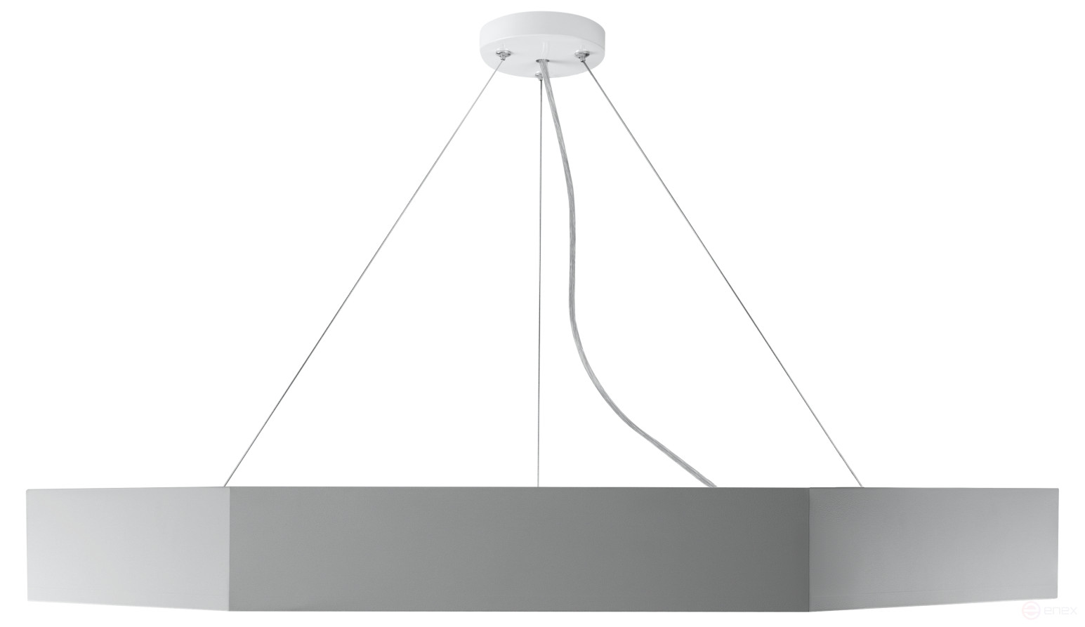 Светильник LED ЭРА Geometria SPO-122-W-40K-066 Hexagon 66Вт 4000К 5300Лм 800*800*80 белый подвесной драйвер внутри