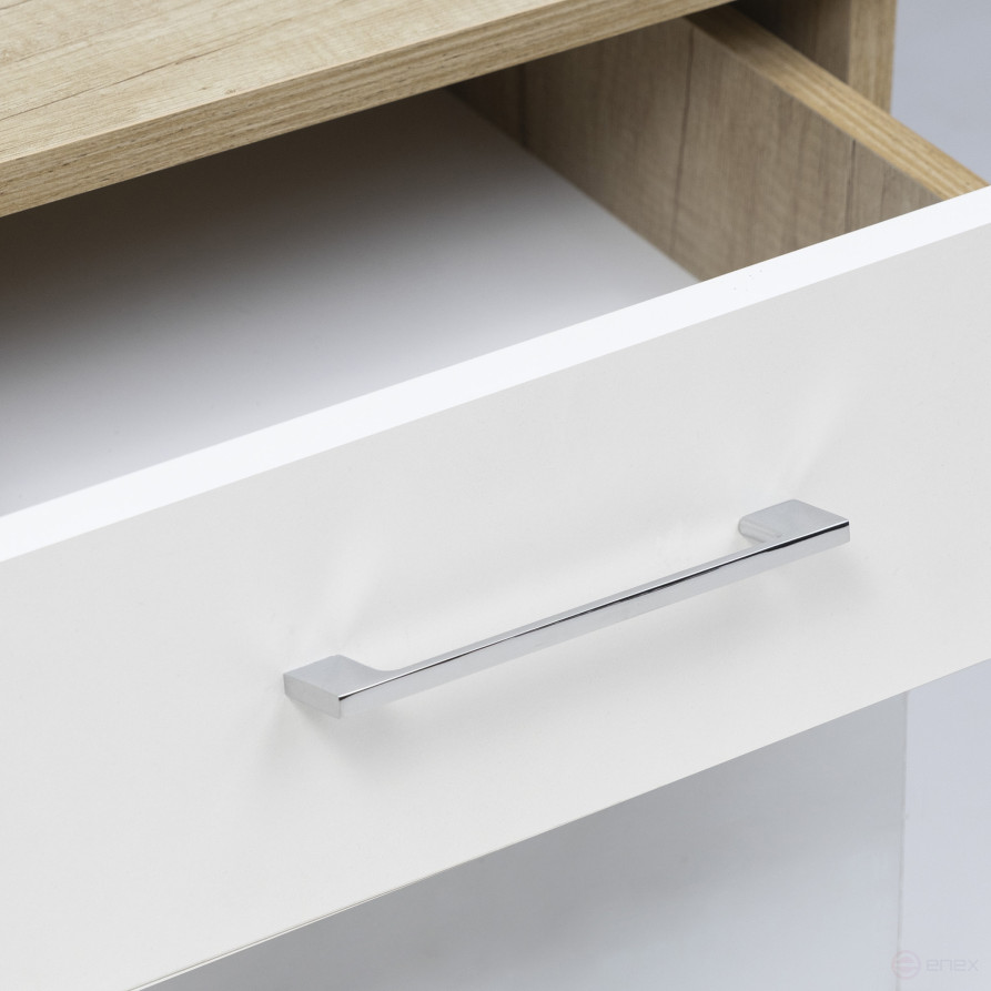 Handle metal bracket met. AK705 128 chrome, AKS