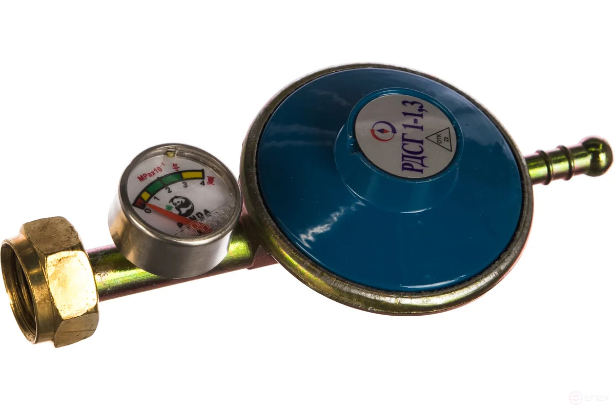 Редуктор пропановый с манометром РДСГ-1-1.3 BRIMA