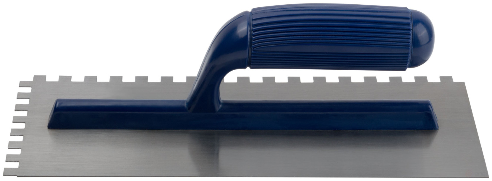 Ironer steel, plastic handle 280x130 mm, toothed, tooth 8x8 mm