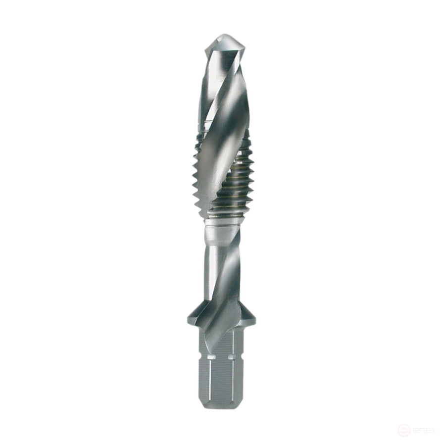 Machine tap HSS combined - Bit short polished M 6x1
