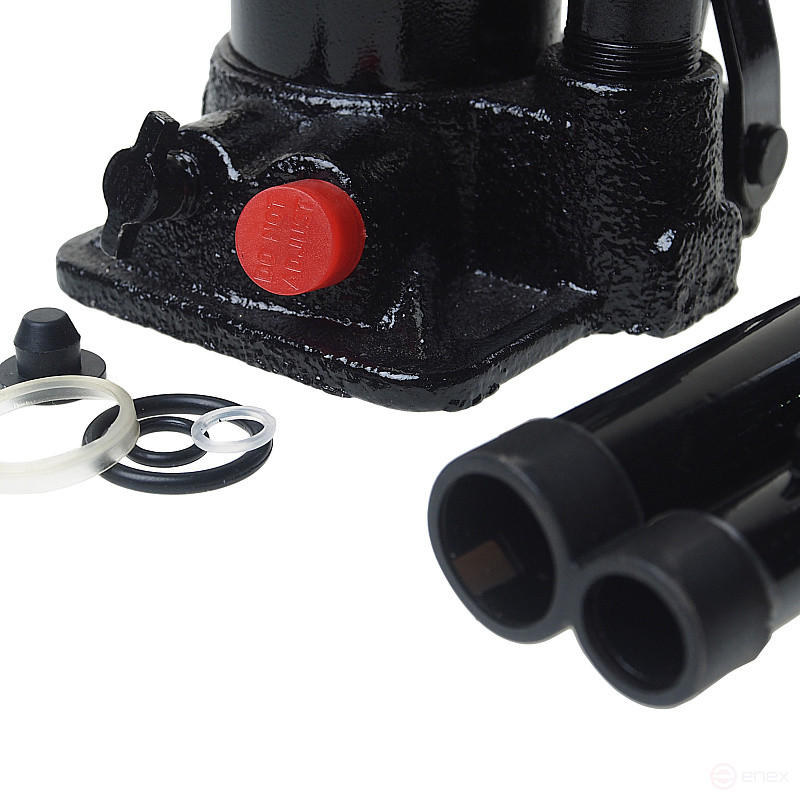 Hydraulic jack ER-80021 bottle with 2t valve, repair kit (lifting height 180-345mm) EUREKA /1/10