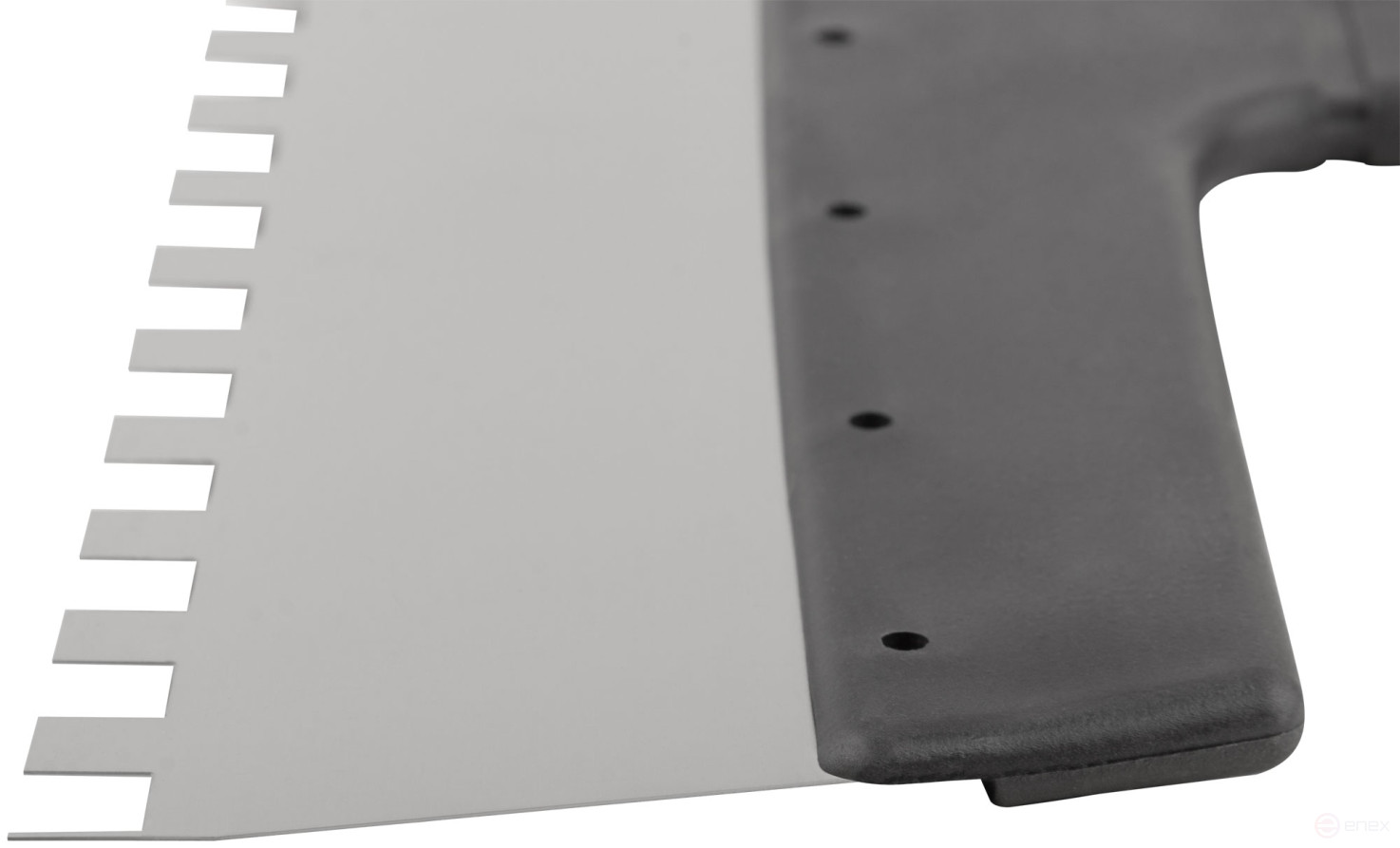 Шпатель фасадный нержавеющий зубчатый 350 мм / зуб 10 мм