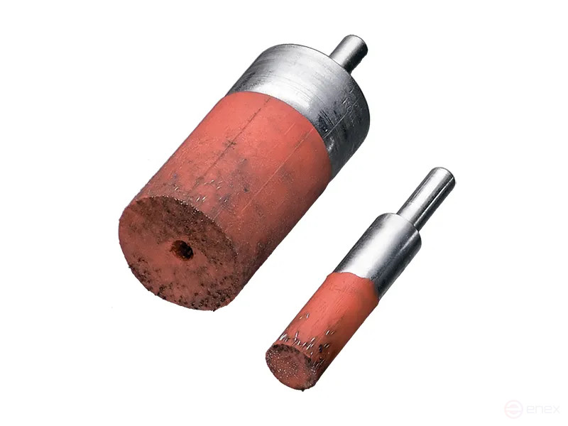 Brush, corrugated brush, D22 mm, shank 6 mm, length 75 mm, steel corrugated wire STA 0.30 mm, length of the working part 25 mm