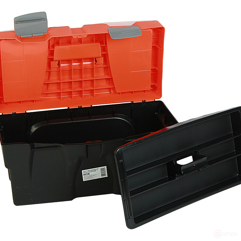 Ящик универсальный ER-10341 с лотком и 2 органайзерами на крышке 585х295х295 мм ЭВРИКА /1/3