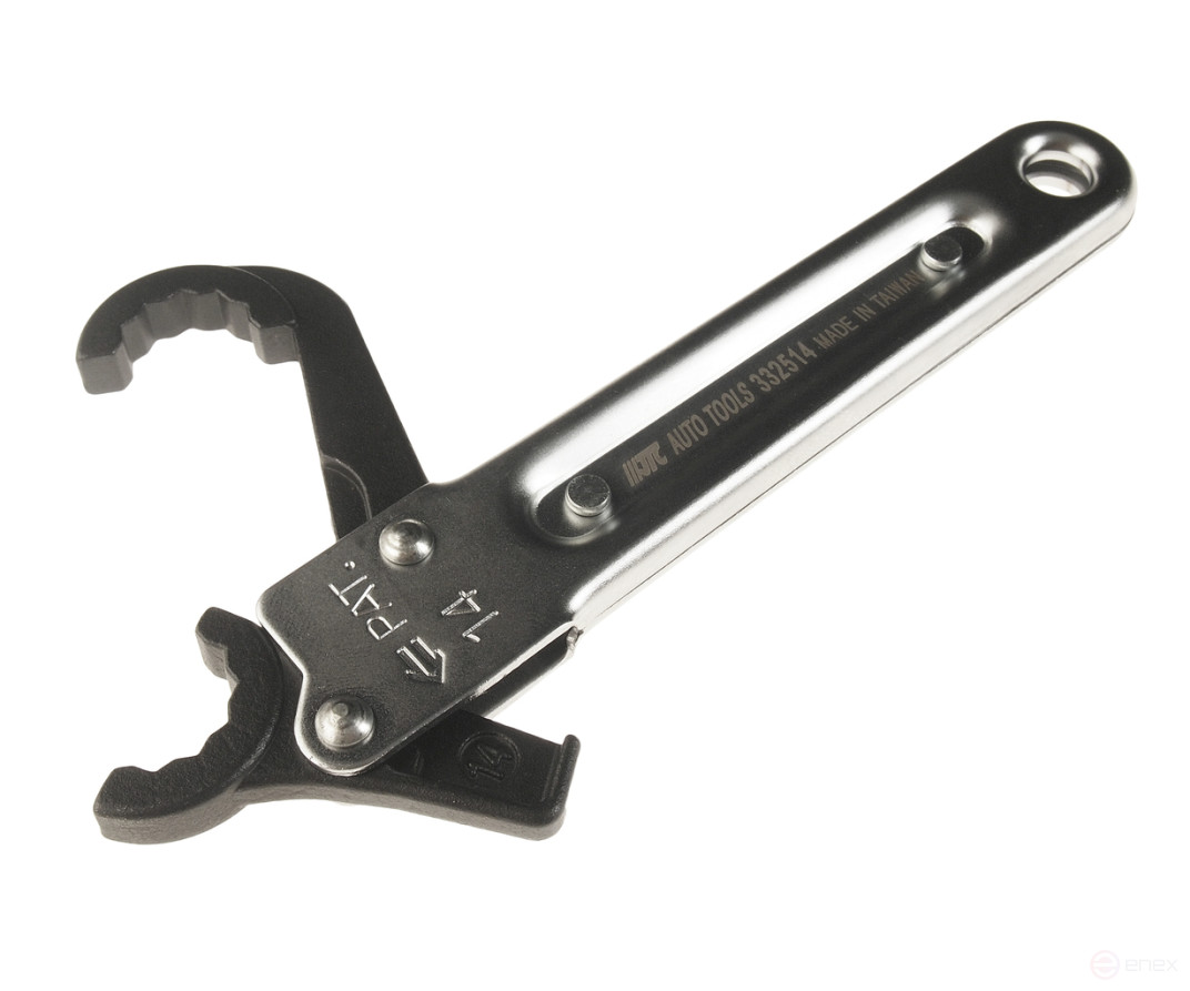 Ключ раскрывающийся 14мм 12-ти гранный L=150мм с трещоткой JTC