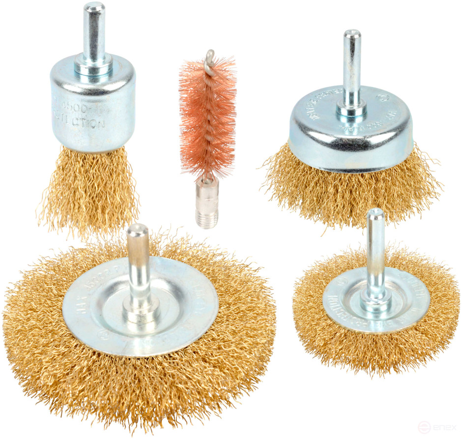 Set of cleaning brushes for drills 5 pcs.No.3 (D-25/50/50/75/16mm) Avtodor 44023