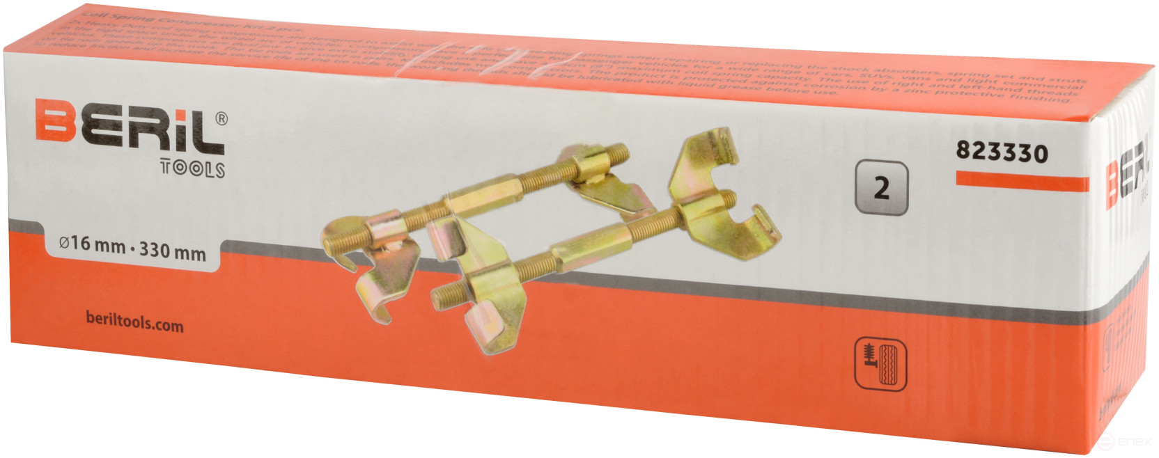 330mm spring ties (with double hook) BERIL