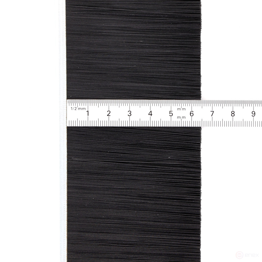Strip brush linear sealer 2500*70*5 , pile height 65 mm PPL black 0.25 (EB-1212)