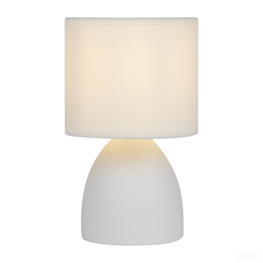 Rivoli Nadine 7042-502 Table Lamp 1 * E14 40W ceramic white with lampshade