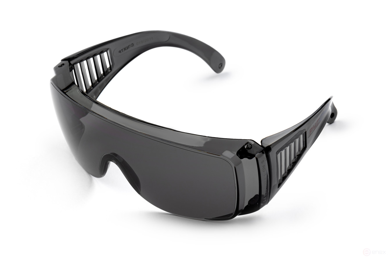 Protective glasses Spectrum dark of the RUSOKO trademark