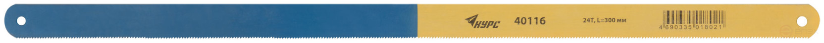 Hacksaw blades for metal, red-hot tooth, alloy steel 300x12 mm, 12 pcs. ( 24 TRI )