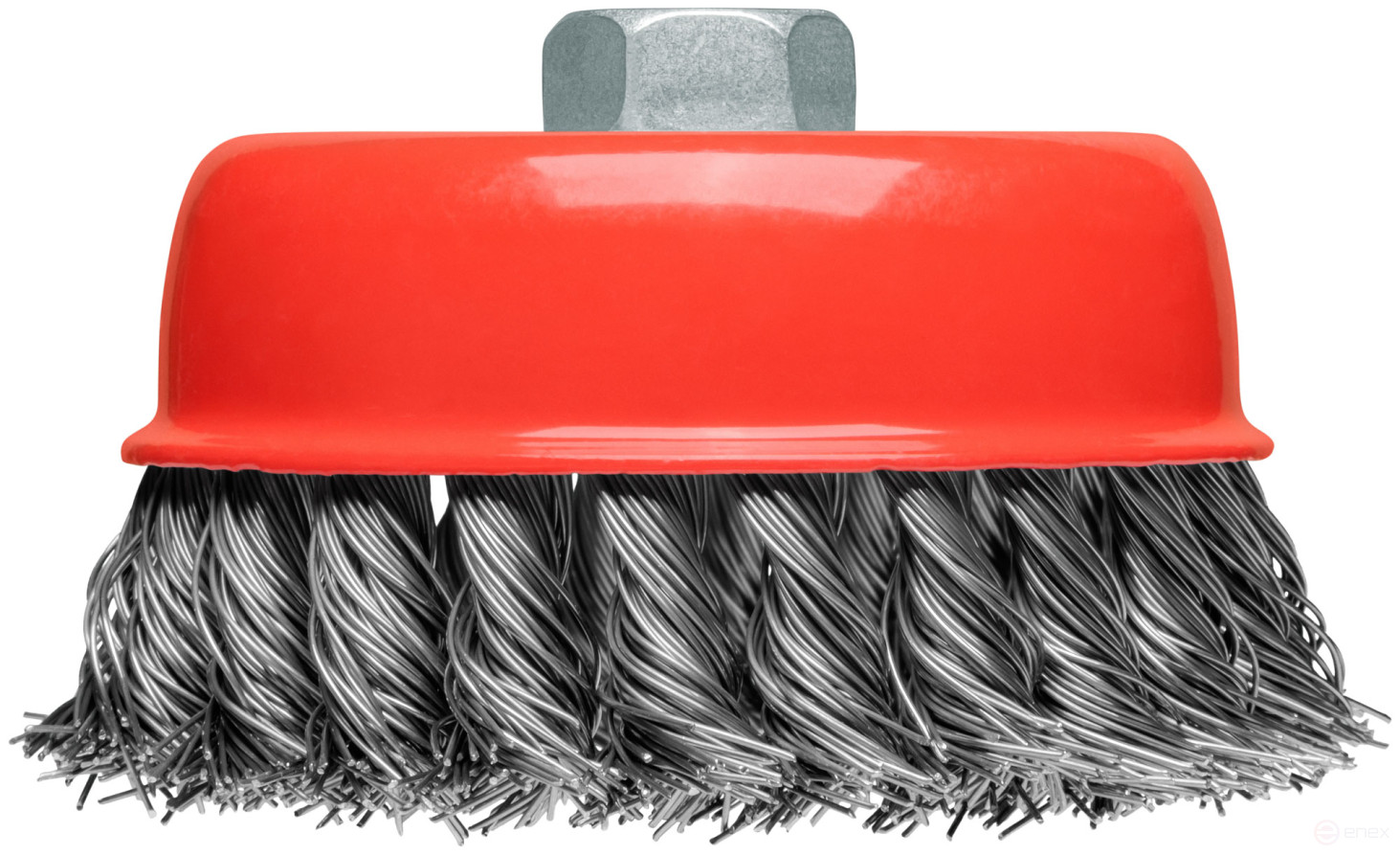 Корщетка-чашка, гайка М14, стальная витая проволока 100 мм, блистер